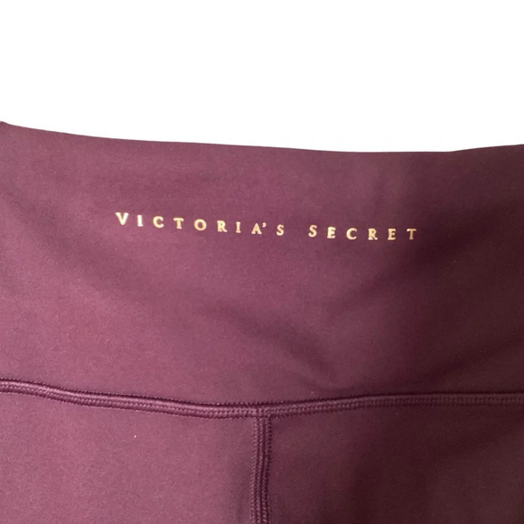 Victoria’s Secret Leggings Sz 12 Red Pockets Burgundy EUC - Picture 5 of 7